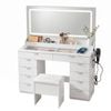 Artiss Dressing Table Charging Station LED White