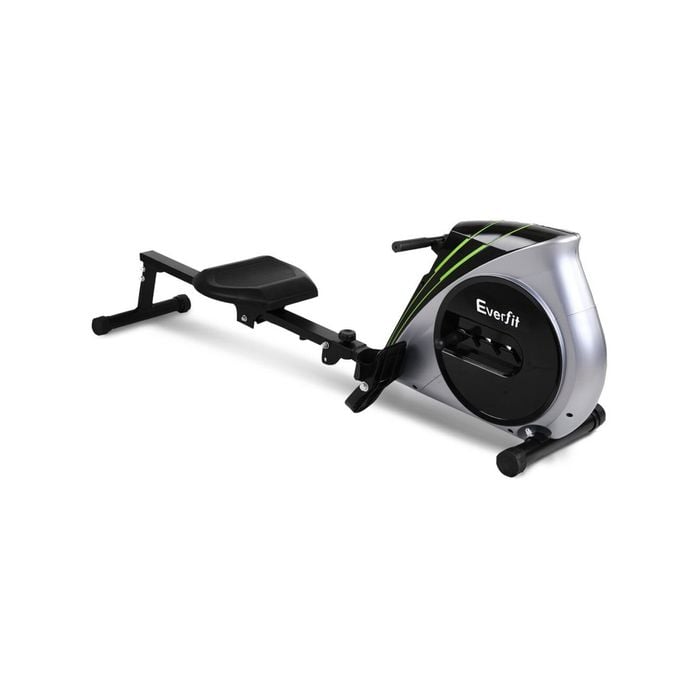 Everfit Foldable Exercise Rowing Machine Silver Black