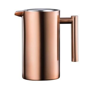 Barista Brillante Double Wall Coffee Press Copper 1l Mesh Baccarat