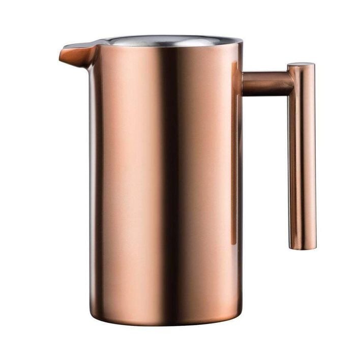 Barista Brillante Double Wall Coffee Press Copper 1l Mesh Baccarat