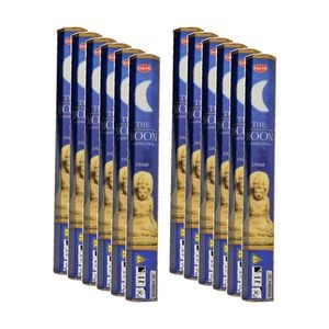 12PK HEM Home Fragrance Scented Smelling Incense Sticks Packet Set The Moon