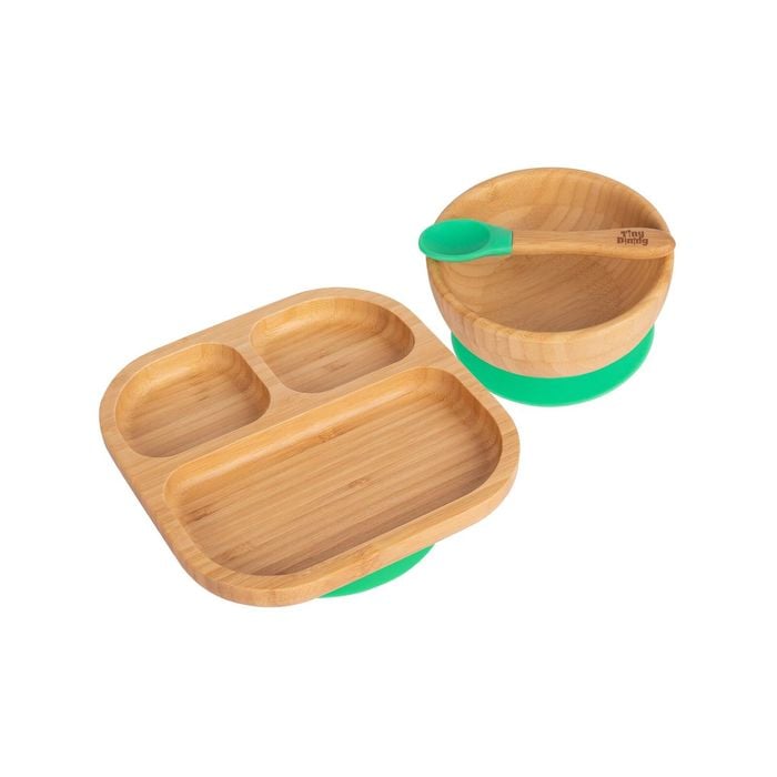 Tiny Dining Children's Bamboo Tableware Feeding Set
