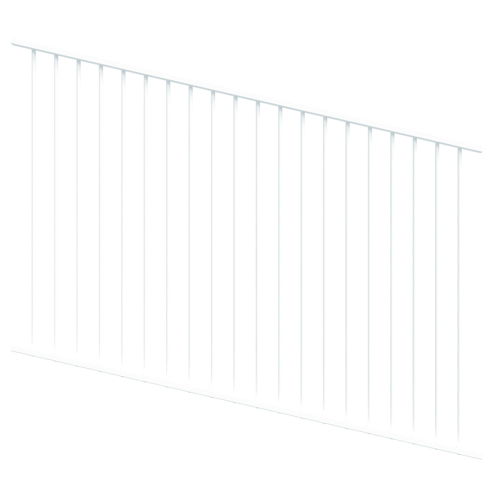 ProtectorAl 350-1200W x 1200H Pearl White Raked Up to 15º Flat Top Pool Fence Panel product image