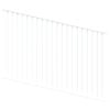 ProtectorAl 350-1200W x 1200H Pearl White Raked Up to 15º Flat Top Pool Fence Panel