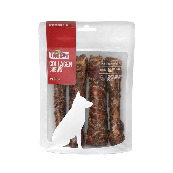 Trusty Collagen Chews Adult Dog Treats - Pack of 4
