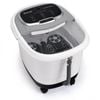 Costway Heated Foot Spa Massager W/adjustable Shower/led Display/timer Grey