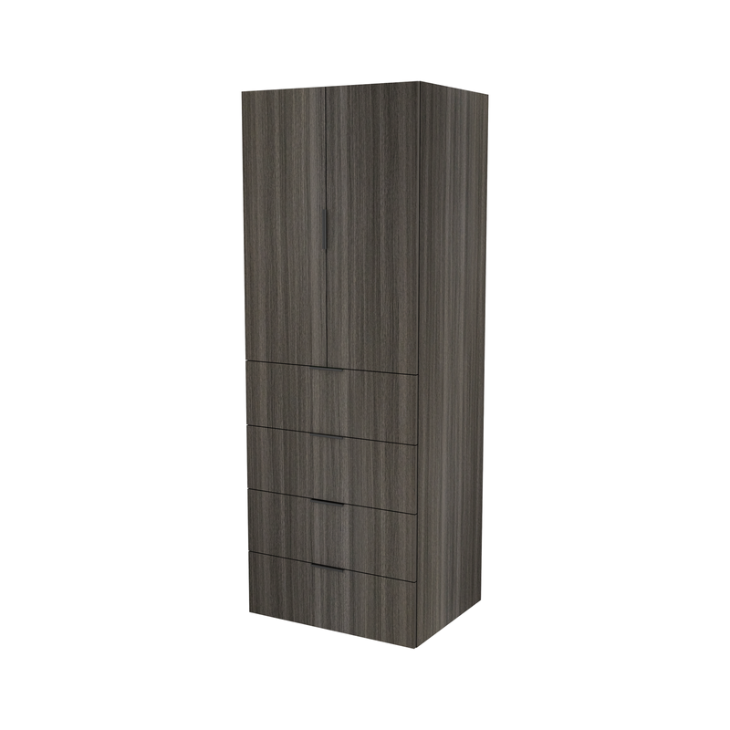 Lugna 2048 x 750 x 580mm Storm 3 Shelf 4 Drawers Double Door Storage Cabinet