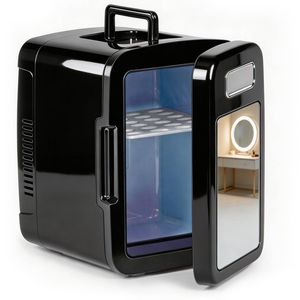 Advwin 4L USB Mini Fridge with Mirror Black