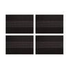4pk Maxwell & Williams 45x30 Cm Table Accents Woven Lurex Placemat - Black