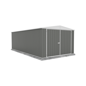 Absco Sheds 3.00 x 5.96 x 2.06m Woodland Grey Utility Three Door Garden Shed