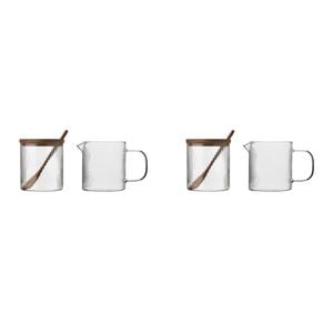 2PK Ecology Infuse 250ml Glass Sugar & Creamer Set 8x16cm