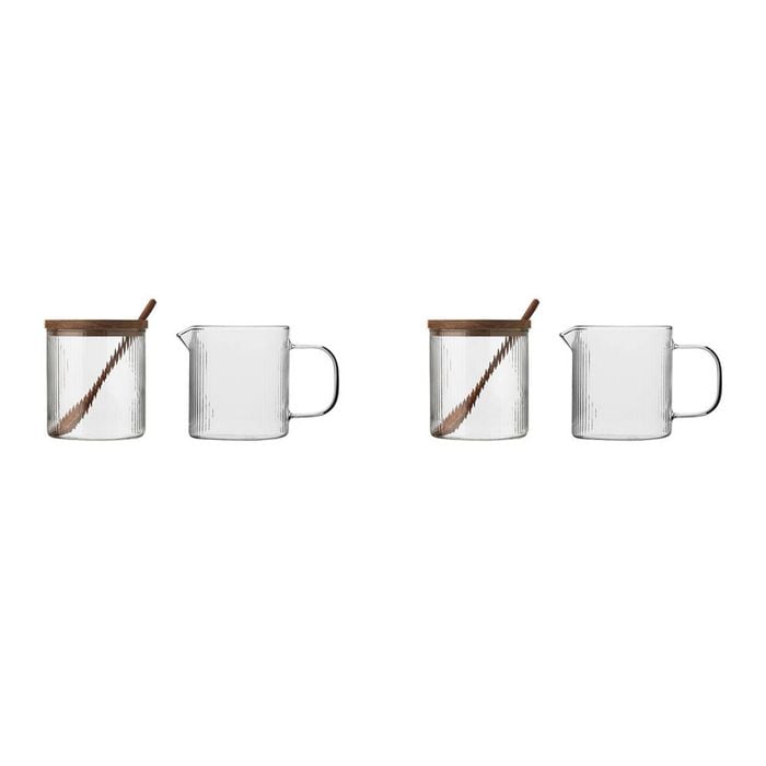 2PK Ecology Infuse 250ml Glass Sugar & Creamer Set 8x16cm