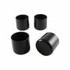 Surface Gard 32mm Black Round Plastic External Chair Tip - 4 Pack