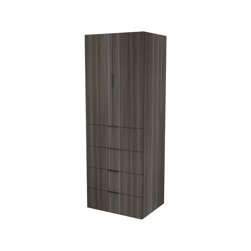Lugna 2048 x 750 x 580mm Storm 3 Shelf 4 Drawers Double Door Storage Cabinet
