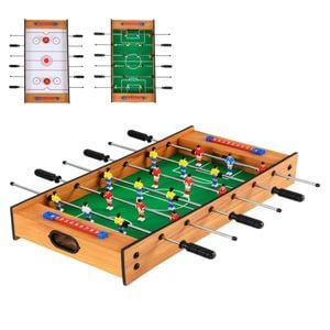 Costway 2in1 Game Table W/compact Tabletop Foosball Table & Hockey Game