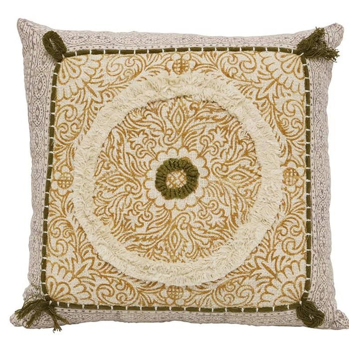 Mandala Embroidered Cushion Multi Colour 45X45CM