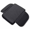 Catzon Car Console Armrest Cover Thickened Upgraded Microfiber Leather Arm Cushion-black