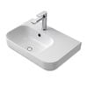 Caroma White 1 Tap Hole Luna Shelf Wall Basin