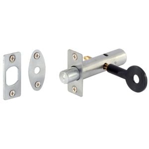 Gainsborough Satin Chrome Door Security Bolt
