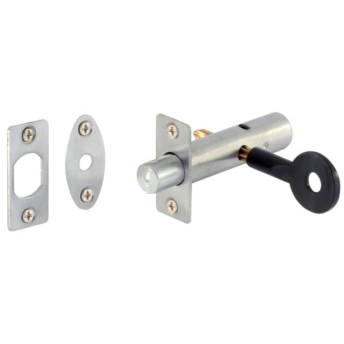 Gainsborough Satin Chrome Door Security Bolt