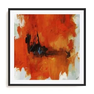 Artey | Red Tail I - Framed Print - Black Frame - 90 x 90cm