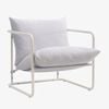 Zinus Outdoor Chair Stainless Steel Water Resistant Grey