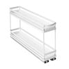EzyStorage 100 x 500mm White Förma 2-Tier Pull-Out Drawer