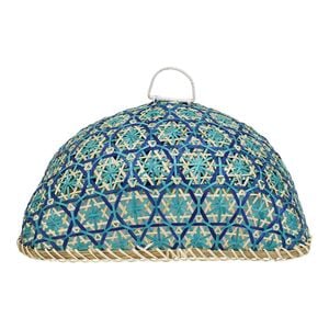 Lvd Rectangle 37cm Woven Food Cover Kitchen Dining Meal Guard - Blue