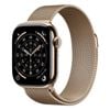 Apple Watch Series 11 GPS + Cellular 46mm Gold Titanium Case w/ Gold Milanese Loop (M/L)