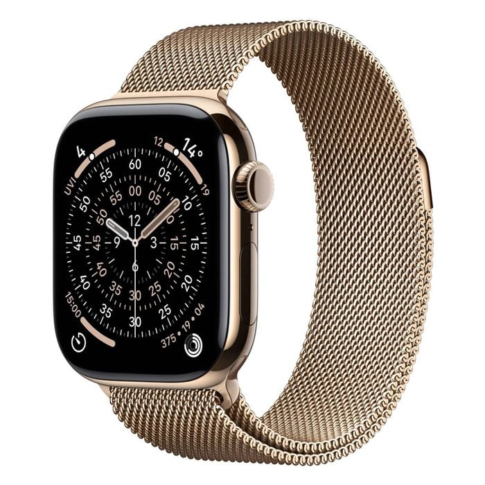 Apple Watch Series 11 GPS + Cellular 46mm Gold Titanium Case w/ Gold Milanese Loop (M/L)