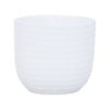 18 x 16cm White Dotty Ceramic Pot - 180mm