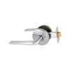 Schlage Brushed Satin Chrome Medio Series Sierra Privacy Lever Set 