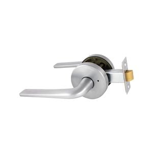 Schlage Brushed Satin Chrome Medio Series Sierra Privacy Lever Set 