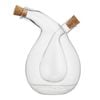 NF Living Duel Oil & Vinegar Cruet 400ml Dual Chamber Glass Kitchenware