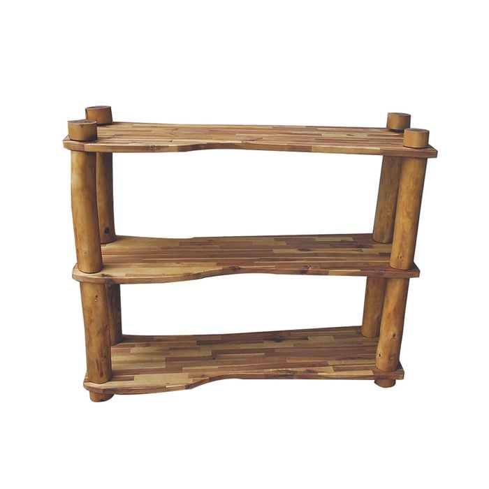 Solid wood Three Tier Tree Shelf