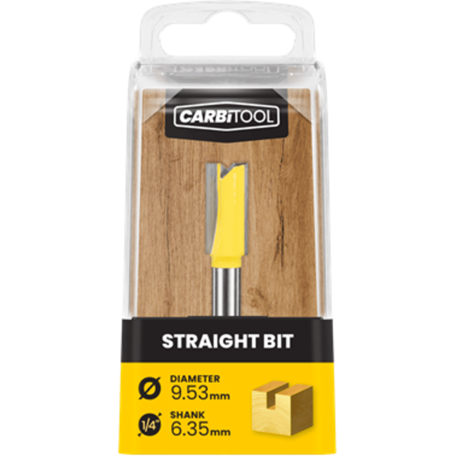 Carbitool 9.53mm Straight Bit
