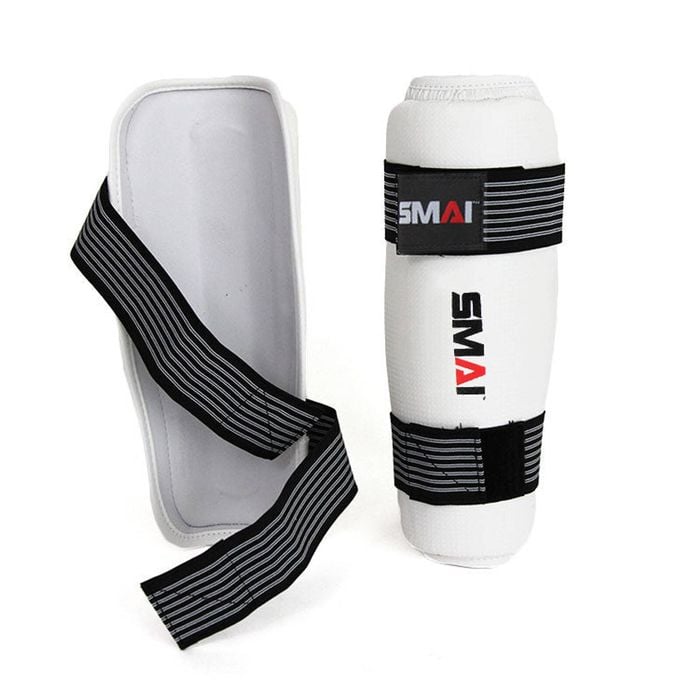 Smai Taekwondo Shin Guard - M - White