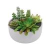 UN-REAL 15cm Sandy Blue Artificial Quad Succulent