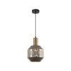 CLA Lighting MARACA Interior Glass Jar With Quadrilateral Segment Pendant Light- Gold