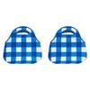 2PK Annabel Trends 30cm Neoprene Lunch Bag - Cobalt Check