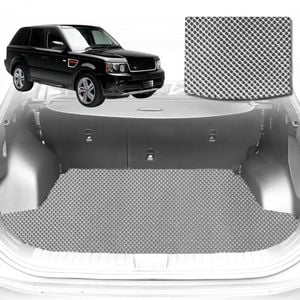 6D Diamond Car Boot Mat for Land Rover Range Rover Sport L3202005-2013-(3rd Row folded/5 seater)-Cargo Mat-Grey-Outback GT