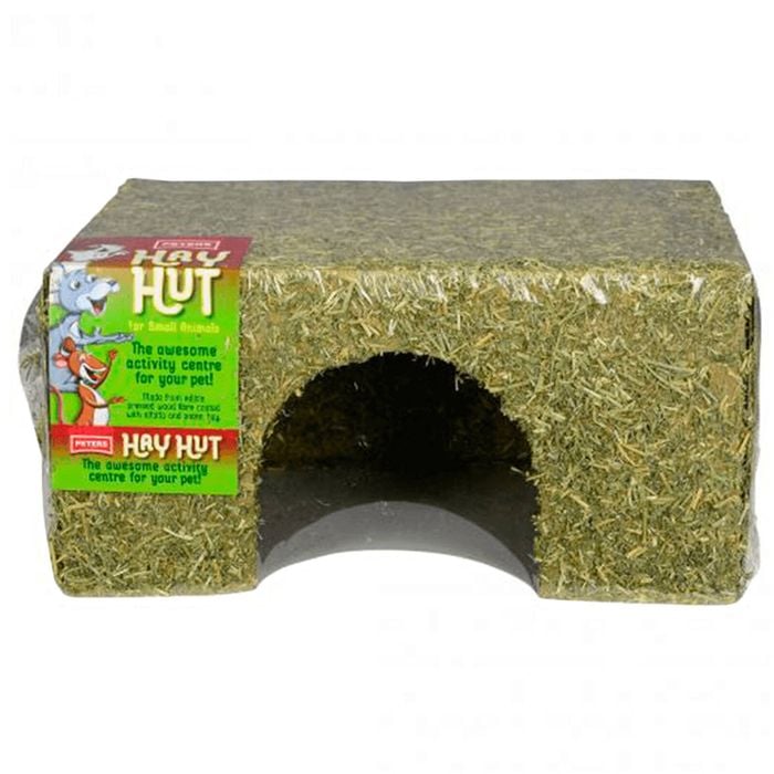 Peters Hay Huts Edible Pressed Small Animals Wood Fibre House Medium