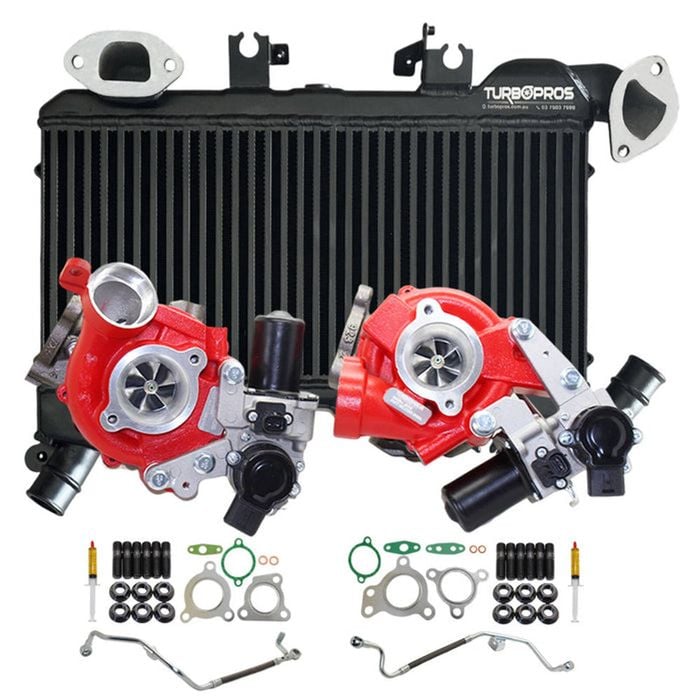 Gen1 High Flow Turbo+60mm Intercooler+oil Feed Pipe For Toyota Landcruiser 200 Series Vdj200 1vd-ftv 4.5l