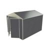 Build-a-Shed 2.3 x 3.0 x 2.3m Gable No Side Doors Shed - Grey