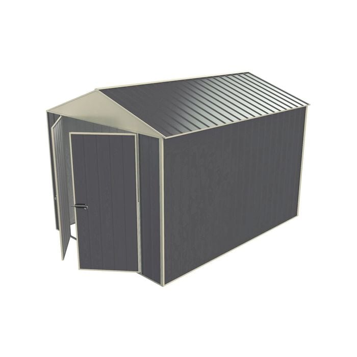 Build-a-Shed 2.3 x 3.0 x 2.3m Gable No Side Doors Shed - Grey