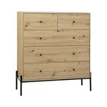 Chest of 5 Drawers Storage Cabinet Tallboy Pine