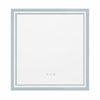 Oakory 70cm Square Led Lighted Bathroom Mirror Wall Mounted Dimmable Anti-fog Makeup Mirror