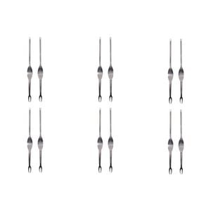 6x 2pc Appetito Stainless Steel Seafood Forks Home Kitchen Cooking