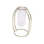 Jack 125 x 100 x 185mm Gold Circle Plant Propagation Vase