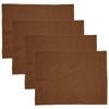 4PK Bambury Tableware/Dinnerware Linen Placemat 33x45cm Hazel